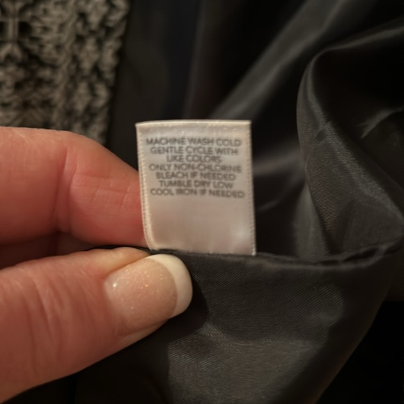 CJ Banks black and white Jacket, size 2X, tapestry design - Picture 7 of 8